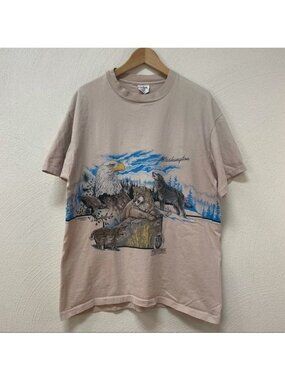 Vintage San Segal Predators Preservation Washington Single Stitch Tee Sz L